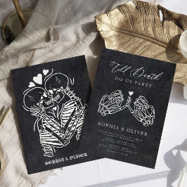 Till Death Do Us Party Black Tarot Gothic Wedding Kaart