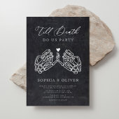 Till Death Do Us Party Black Tarot Gothic Wedding Kaart