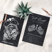 Till Death Do Us Party Black Tarot Gothic Wedding Kaart