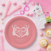 Till Death Do Us Party Custom Trouwpapier Borden Papieren Bordje (Feest)