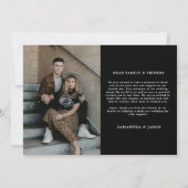 Till Death Do us Party Gothic bruiloft Foto Bedankkaart (Achterkant)