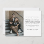 Till Death Do us Party Gothic bruiloft Foto Bedankkaart (Achterkant)