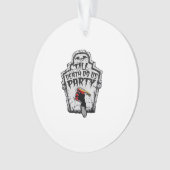Till Death Do Us Party Halloween Classic Style Ornament (voorkant)