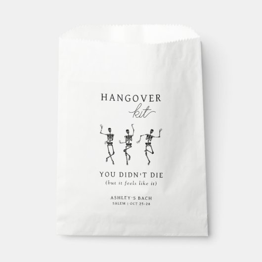 Till Death Do US Party Hangover Kit Bedankzakje (Voorkant)