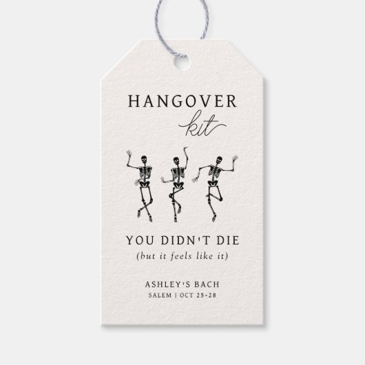 Till Death Do US Party Hangover Kit Cadeaulabel (Voorkant)