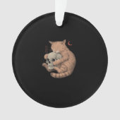 Till Death Do Us Party Kattenschedel Klassiek Ornament (voorkant)