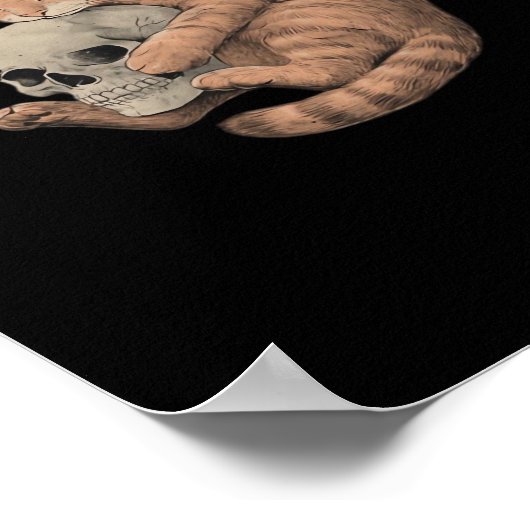 Till Death Do Us Party Kattenschedel Klassiek Poster (Hoek)