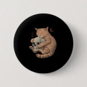 Till Death Do Us Party Kattenschedel Klassiek Ronde Button 5,7 Cm (Voorkant)