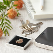 Till Death Do Us Party Kattenschedel Klassiek Sleutelhanger (Zijkant)