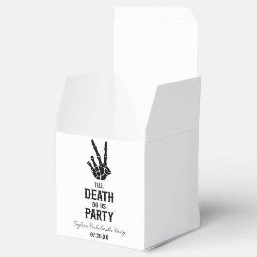 Till Death Do US Party Skeleton Bachelorette Party Bedankdoosjes (Geopend)