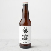 Till Death Do US Party Skeleton Bachelorette Party Bier Etiket (Voorkant)