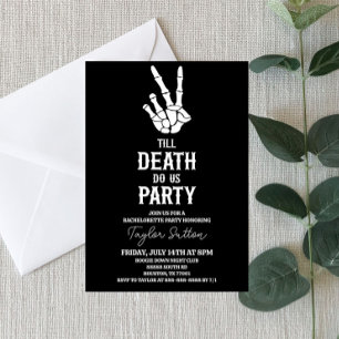 Till Death Do US Party Skeleton Bachelorette Party Kaart