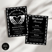 Till Death Do US Party Skeleton Bachelorette Party Kaart