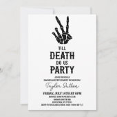 Till Death Do US Party Skeleton Bachelorette Party Kaart (Voorkant)