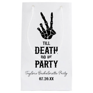 Till Death Do US Party Skeleton Bachelorette Party Klein Cadeauzakje