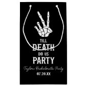 Till Death Do US Party Skeleton Bachelorette Party Klein Cadeauzakje (Achterkant)