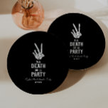 Till Death Do US Party Skeleton Bachelorette Party Papieren Bordje<br><div class="desc">Dit zijn zwarte Till Death Do US Party Gothic Spooky Skelet Bachelorette Party Paper Borden!</div>
