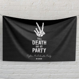 Till Death Do US Party Skeleton Bachelorette Party Spandoek