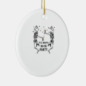 Till Death Do Us Party Skeleton Bruidsmeisje Keramisch Ornament (Rechts)