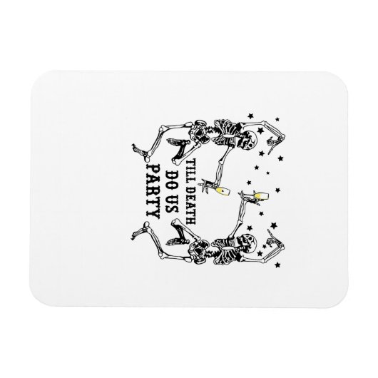 Till Death Do Us Party Skeleton Bruidsmeisje Magneet (Horizontaal)
