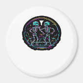 Till Death Do Us Party Skeleton Dance Classic Look Magneet (Voorkant)