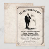 Till Death Do Us Party Verloving Uitnodigingen (Voorkant / Achterkant)