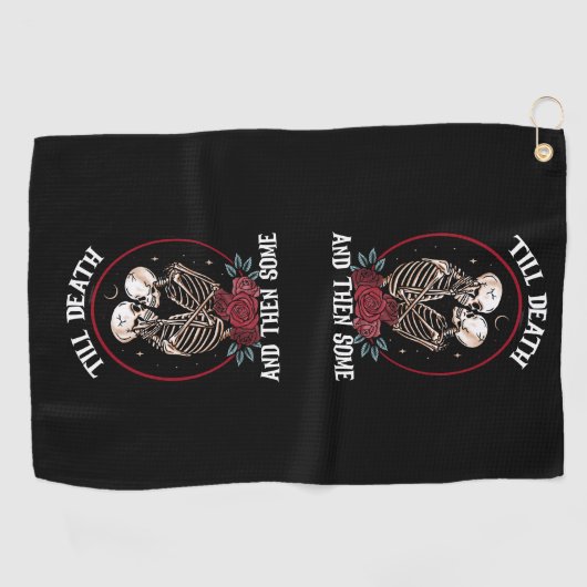 'Till Death Golf Handdoek (Horizontaal)