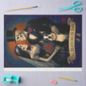 Till Death - Gothic Skeleton Wedding Decoupage Tissuepapier (Craft)