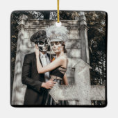 Till Death Gothic Wedding Photo Ornament  (Achterkant)