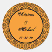 Till Death HalloWedding Ronde Sticker (Voorkant)