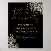 Till Death Halloween Party Welkom Teken Poster (Voorkant)