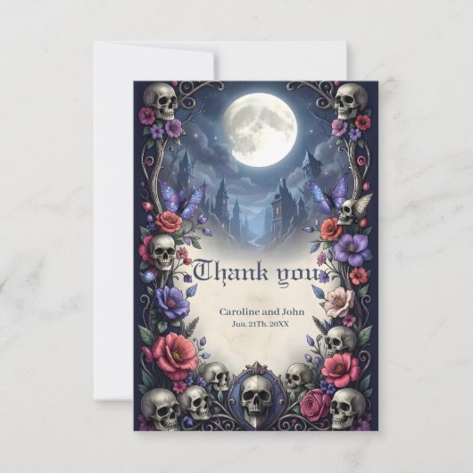 Till Death & Moonlight Bind Us.  Bedankkaart (Voorkant)