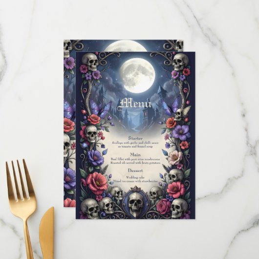 Till Death & Moonlight Bind Us.  Menu (Voorkant / Achterkant in situ)