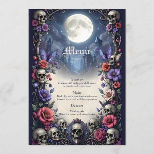 Till Death & Moonlight Bind Us.  Menu (Voorkant)