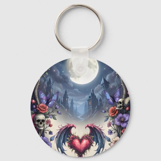 Till Death & Moonlight Bind Us.  Sleutelhanger (Achterkant)