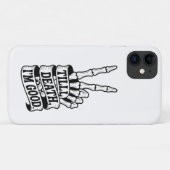 Till Death Peace Hand Skeleton  Case-Mate iPhone Case (Achterkant (horizontaal))