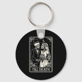 Till Death Skeleton Love Couples Gothic Wedding Br Sleutelhanger (Voorkant)