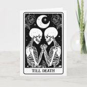 Till Death Tarot Gothic Engagement & Wedding Kaart (Voorkant)