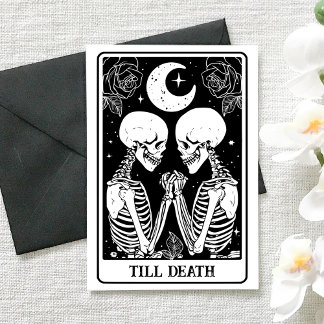 Till Death Tarot Gothic Engagement & Wedding Kaart