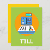 TILL Flashcard voor Initiaal T 1 Lettergreep Woord (Voorkant / Achterkant)