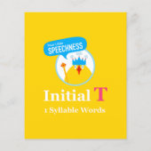 TILL Flashcard voor Initiaal T 1 Lettergreep Woord (Achterkant)