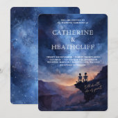 Till the End of Time Wedding Invitation Kaart (Voorkant / Achterkant)