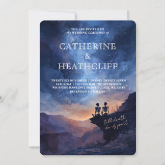 Till the End of Time Wedding Invitation Kaart