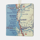 Tillamook OF  kaart Keramisch Ornament (Links)