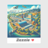 Tillamook Oregon 3 inch Vinyl Sticker (Vel)