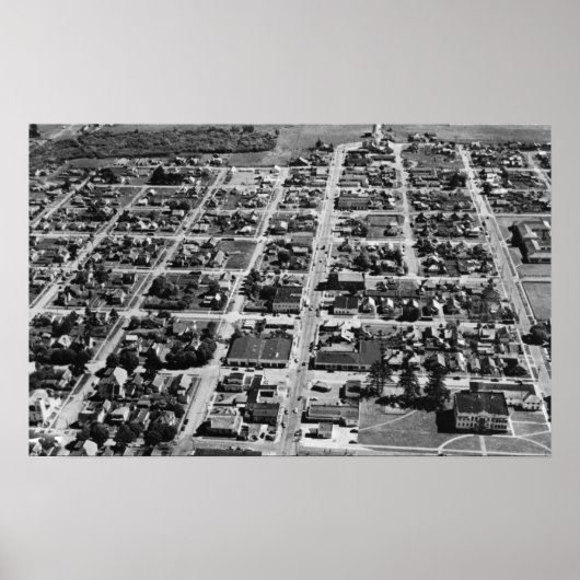 Tillamook, Oregon Aerial Uitzicht Foto Poster (Voorkant)