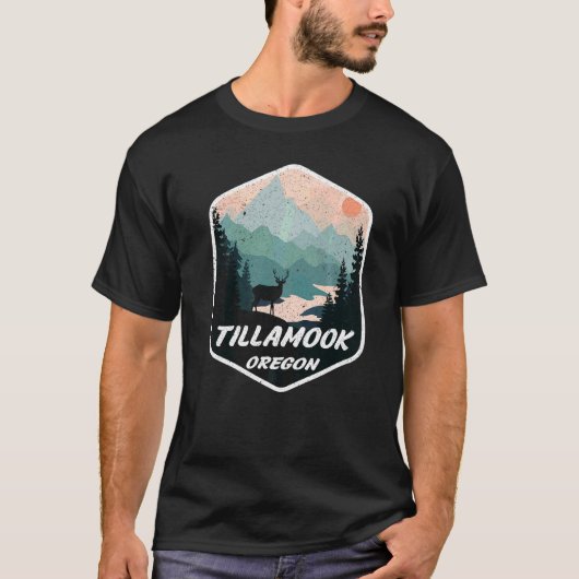 Tillamook Oregon of Mountains Hike Hiking Souvenir T-shirt (Voorkant)
