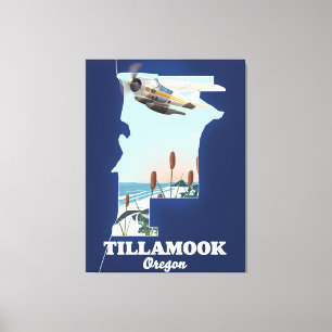 Tillamook Oregon Reisgids Canvas Afdruk