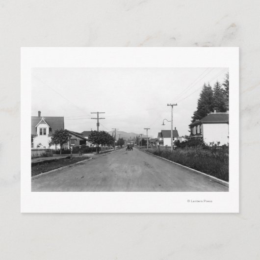 Tillamook, Oregon Residential Street Scene Briefkaart (Voorkant)