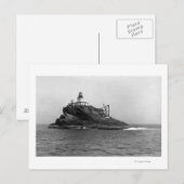 Tillamook Rock, gedomineerd door haar vuurtoren Briefkaart (Voorkant / Achterkant)